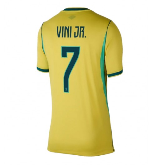 Brazílie Vinicius Junior #7 Domácí Dres pro Dámské MS 2026 Krátký Rukáv Brazílie Vinicius Junior #7 Domácí Dres pro Dámské MS 2026 Krátký Rukáv